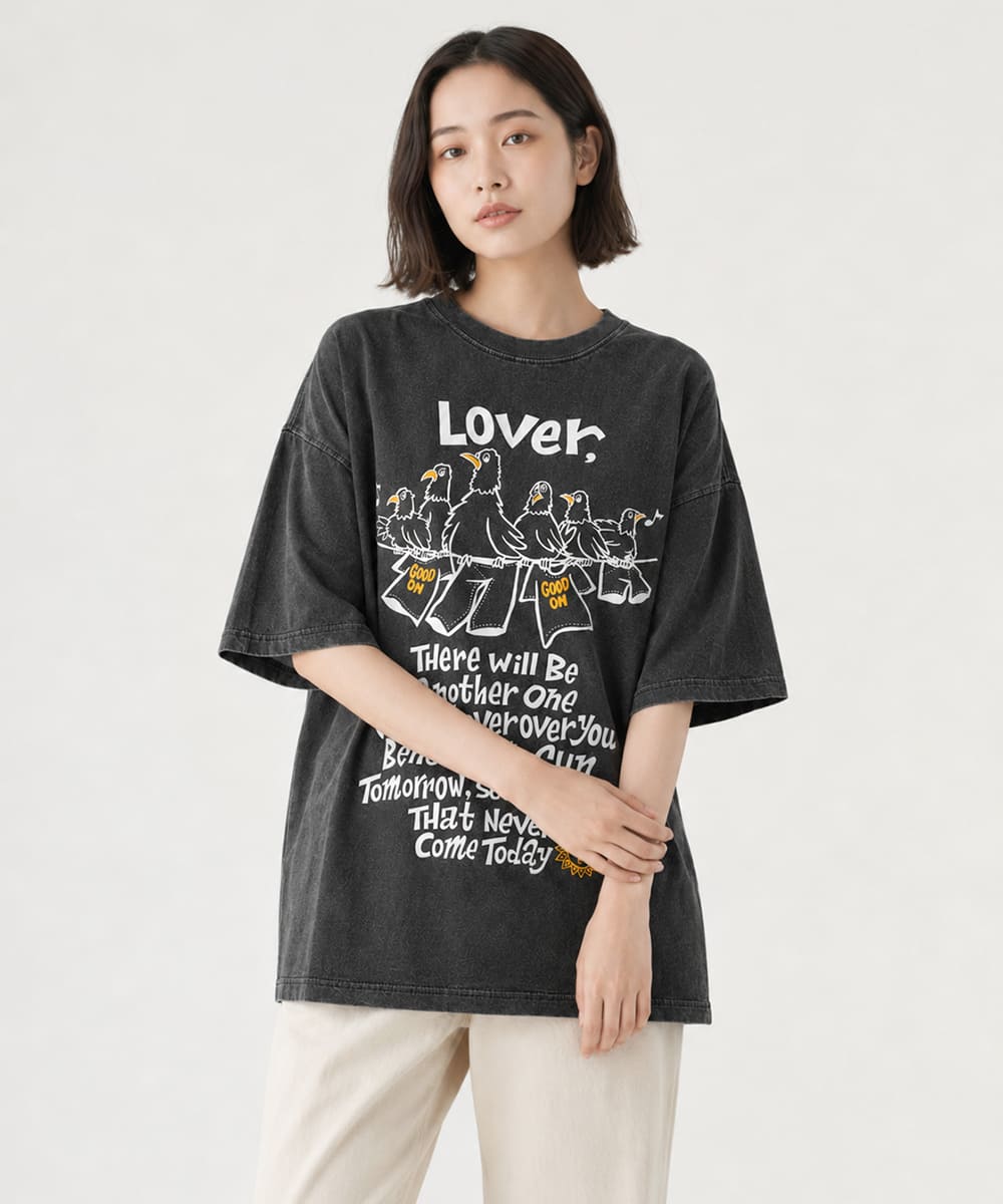 【数量限定】GOOD ON グッドオン × hirockshow コラボ スリーバードショートスリーブTシャツ (OLSS1289P)