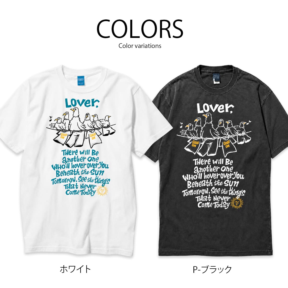 【数量限定】GOOD ON グッドオン × hirockshow コラボ スリーバードショートスリーブTシャツ (OLSS1289P)