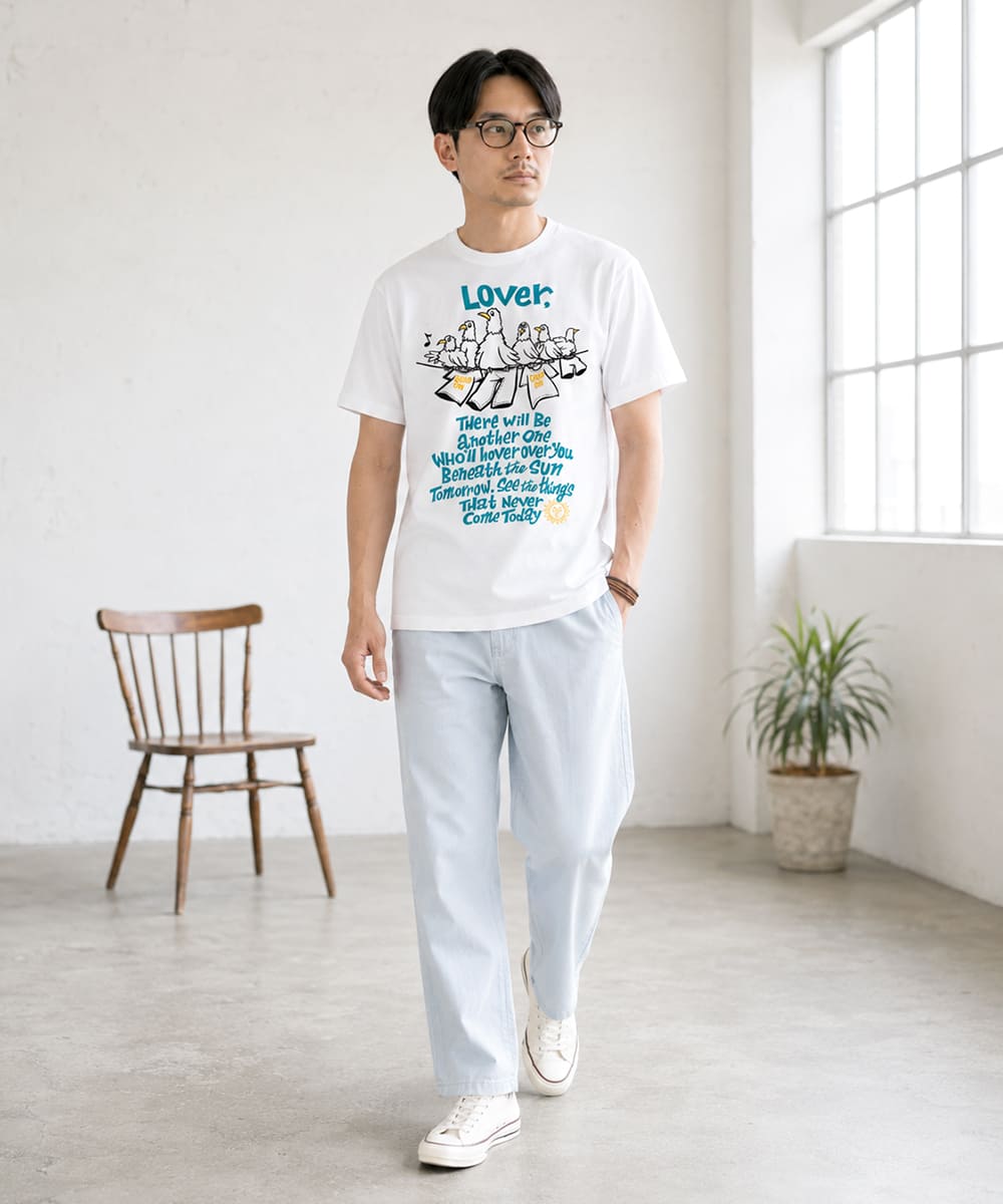 【数量限定】GOOD ON グッドオン × hirockshow コラボ スリーバードショートスリーブTシャツ (OLSS1289P)