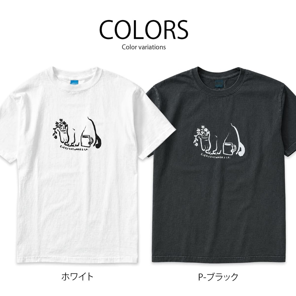 GOOD ON グッドオン デイリーウィズキャット ショートスリーブTシャツ Daily with Cat