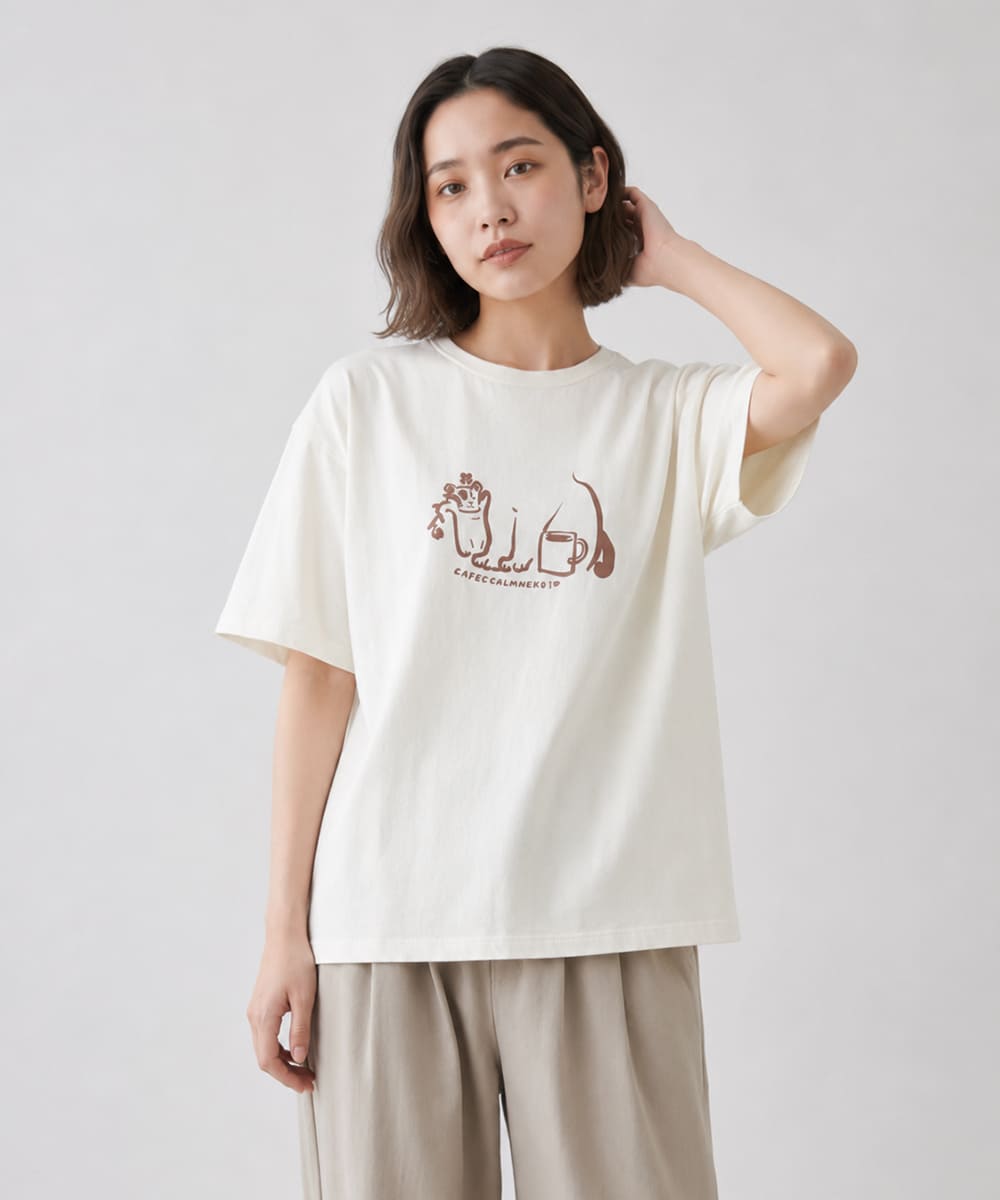 GOOD ON グッドオン デイリーウィズキャット ショートスリーブTシャツ Daily with Cat