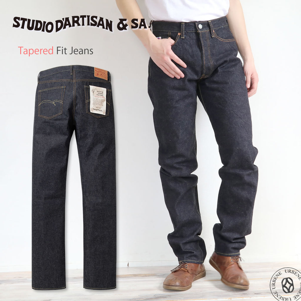 STUDIO D'ARTISAN SD-100 テーパードフィットジーンズ