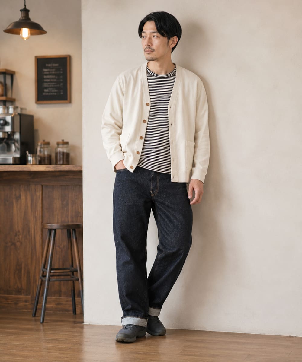STUDIO D'ARTISAN SD-104 100番台15oz右綾セルヴィッジデニム リラックスワイドストレートジーンズ