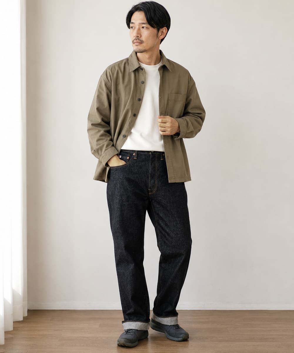 STUDIO D'ARTISAN SD-104 100番台15oz右綾セルヴィッジデニム リラックスワイドストレートジーンズ