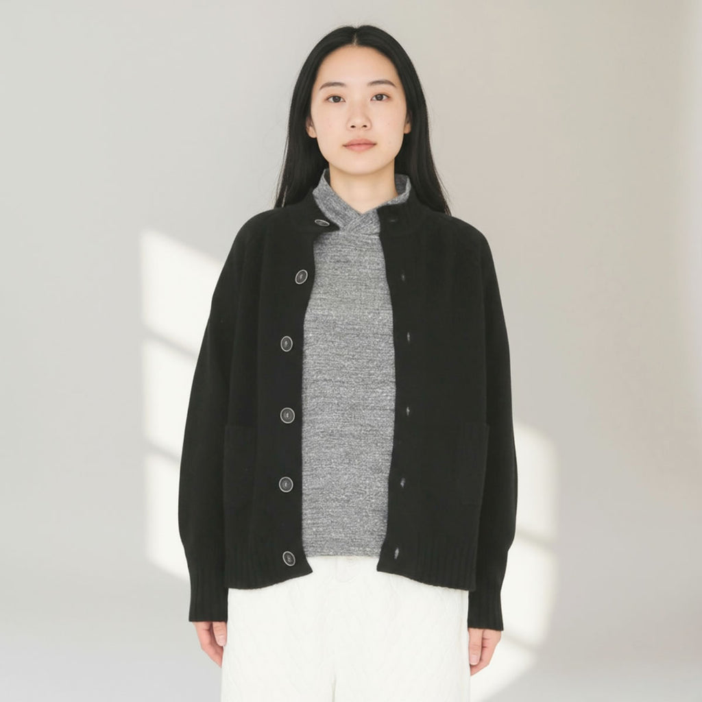 to touch トゥータッチ OTA KNIT ソフトウール ハイネックカーディガン TO21K-06 画像8